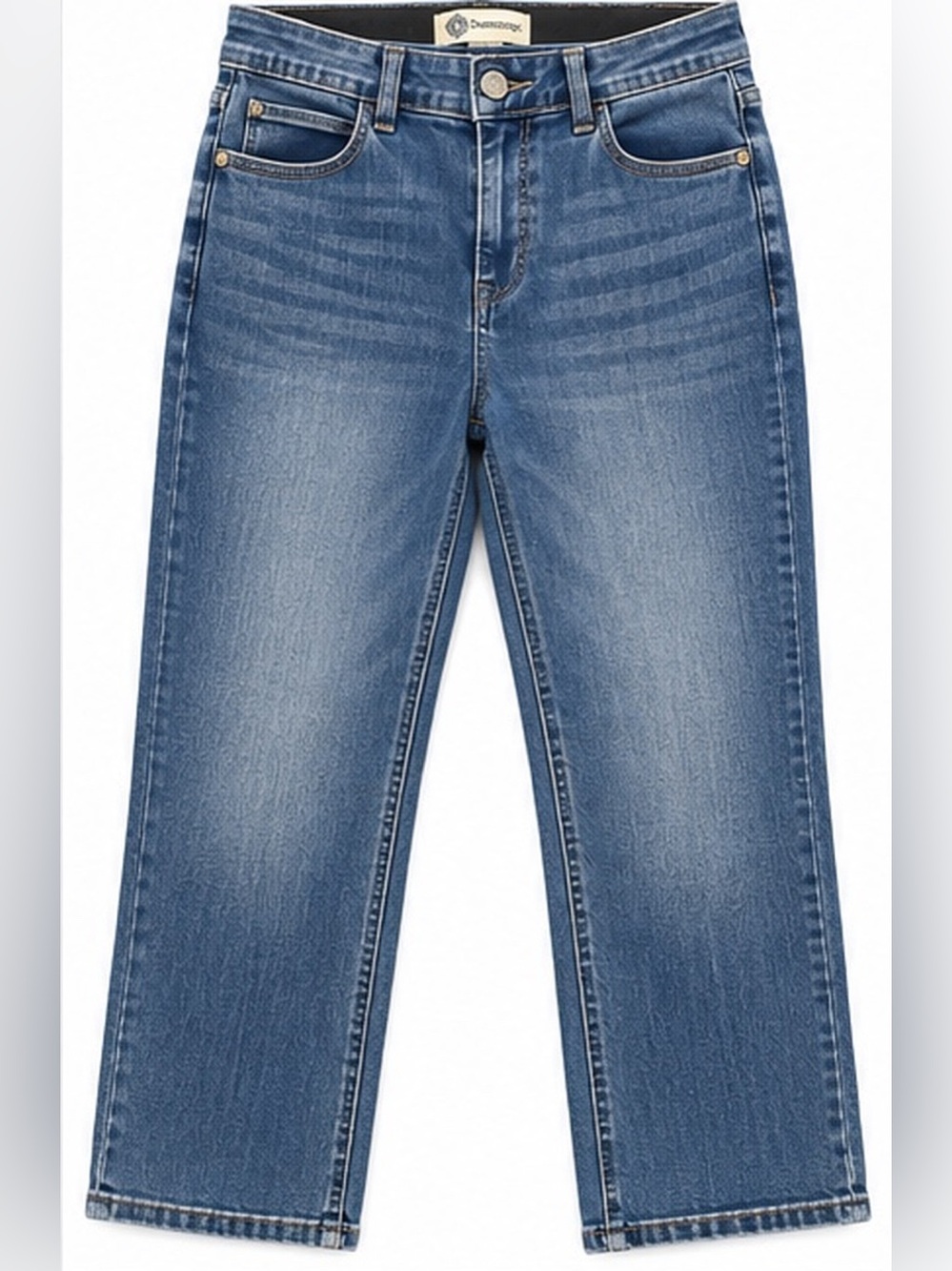 Democracy AB Technology Size 14 Straight Leg Ankle Jeans Medium Wash Stretch